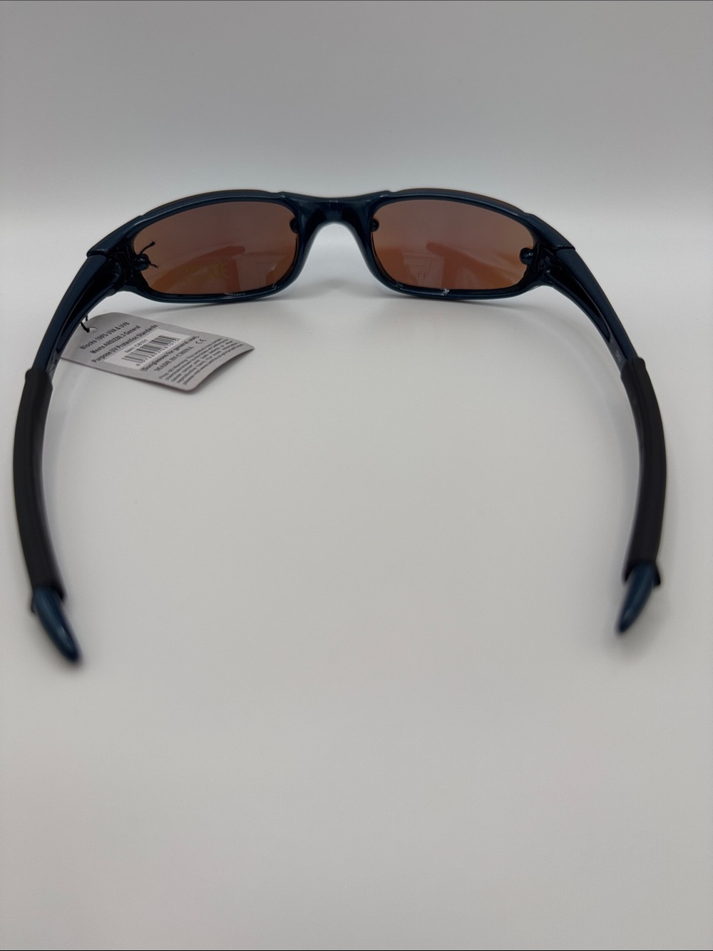 Sporty Blue Mirror Lens Sunglasses - Picture 5 of 8